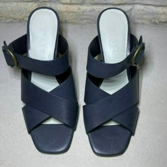 NWOB MSRP $129 1.State Icendra Flared Block Heel Sandal Women's Size 9.5 - Picture 4 of 9